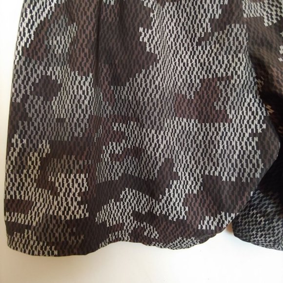 Nike Mens Black/Grey/Brown Lined Logo Swim Trunk Shorts XXL - Picture 8 of 13